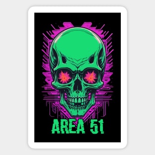 Area 51 Skull Magnet